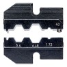 Knipex Coaxial Crimp Die Set Insulated, 5.4/6.48/1.72 mm Cutting Capacity, 2 Pieces 97 49 40