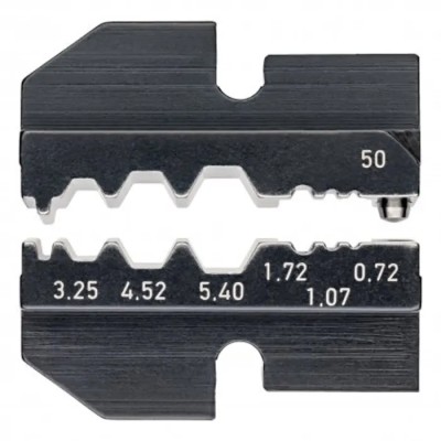 Knipex Coaxial Type Crimp Die Set 2-Piece Insulated Black with 6 Ports 97 49 50