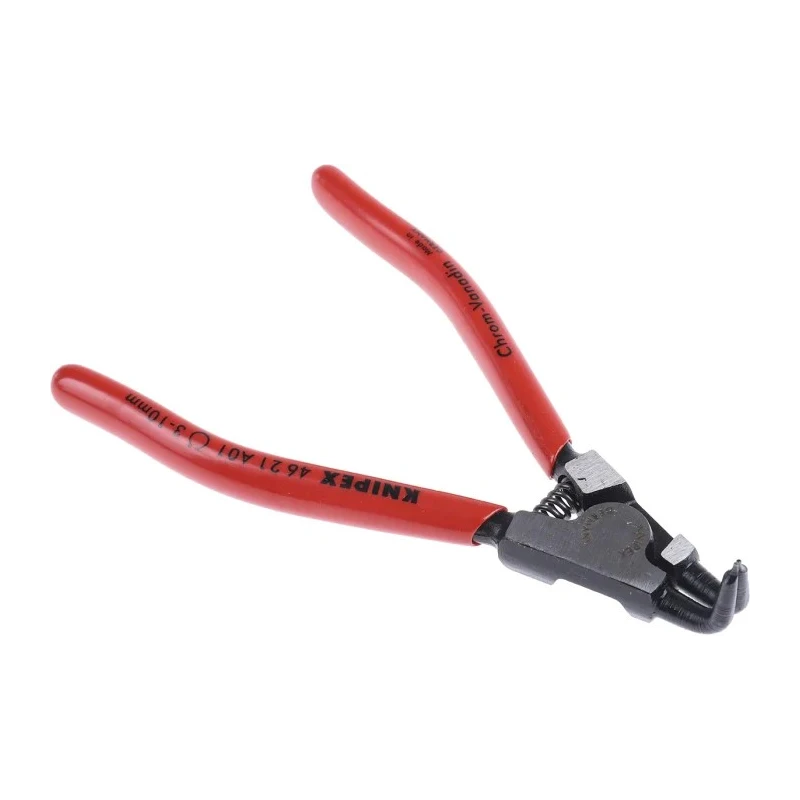 Knipex Circlip Plier 125mm Overall Length, Bent Nose, Chrome Vanadium Steel 46 21 A01