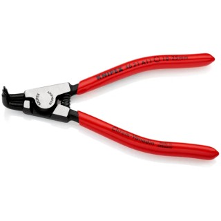 Knipex 1-Piece Circlip Plier 125mm Overall Length Bent Nose Chrome Vanadium Steel Black Atramentised 46 21 A11