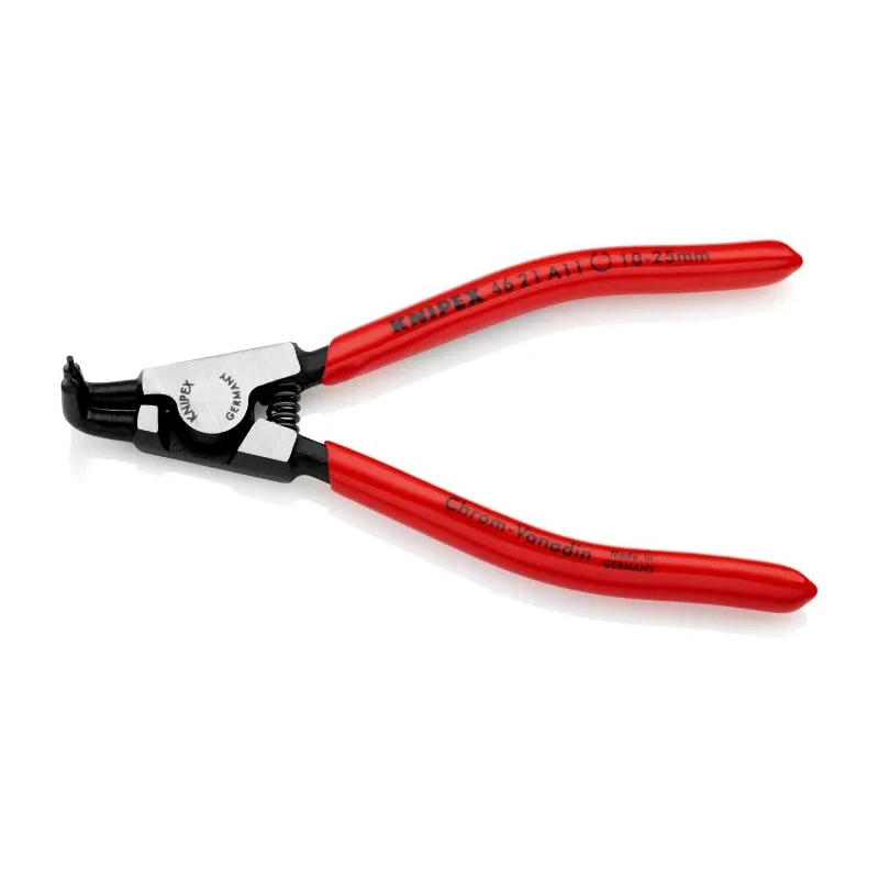 Knipex 1-Piece Circlip Plier 125mm Overall Length Bent Nose Chrome Vanadium Steel Black Atramentised 46 21 A11