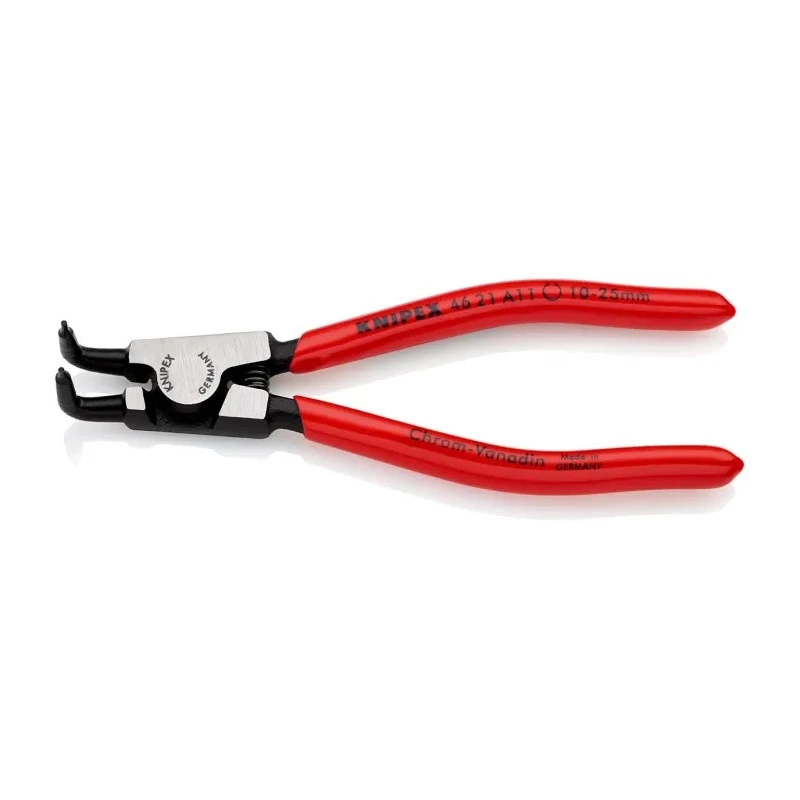 Knipex 1-Piece Circlip Plier 125mm Overall Length Bent Nose Chrome Vanadium Steel Black Atramentised 46 21 A11