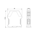 Phoenix Contact MCR-S10 Series Current Measuring Transducer with 55A Input Range, 0 to 20mA Output, 20-30V DC 2814728
