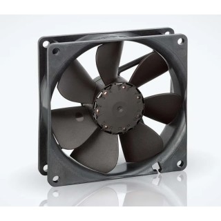 ebm-papst 3400 N Series DC Axial Fan 24V DC 2.3W 84 m³/h 100 mA Max IP20 92 mm 25.4 mm 