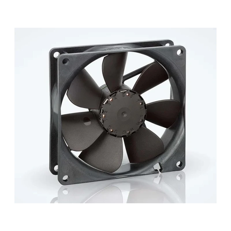 ebm-papst 3400 N Series DC Axial Fan 24V DC 2.3W 84 m³/h 100 mA Max IP20 92 mm 25.4 mm 