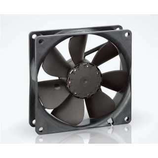 ebm-papst 3400 N Series Sleeve Bearing DC Axial Fan 24V DC 2.3W 96mA 84 m³/h IP20 92 mm 