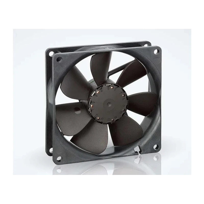 ebm-papst 3400 N Series Sleeve Bearing DC Axial Fan 24V DC 2.3W 96mA 84 m³/h IP20 92 mm 