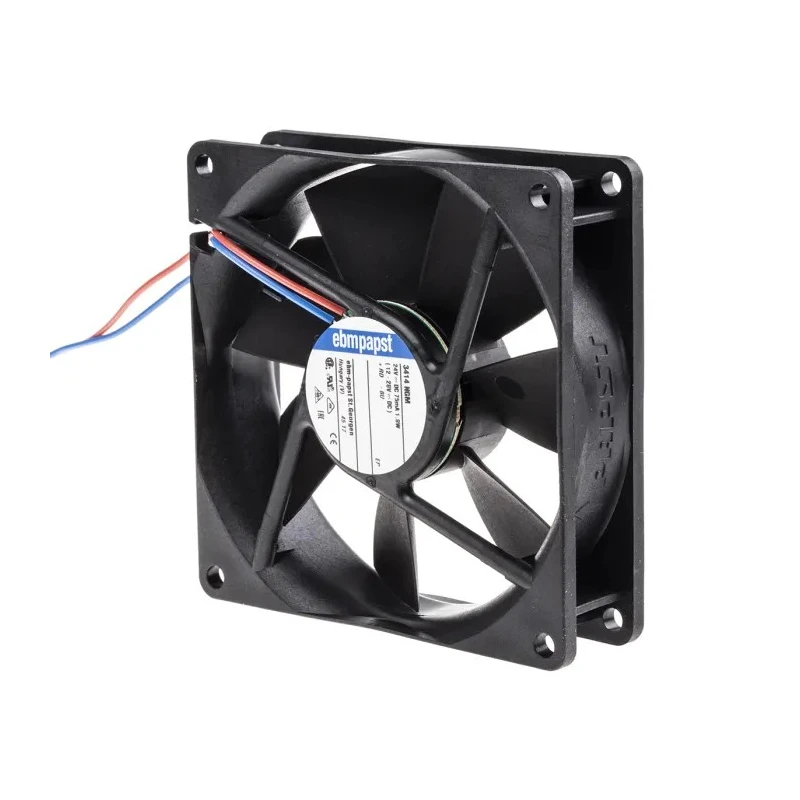 ebm-papst 3400 N Series Axial Fan 24V DC 1.8W 72 m³/h 2300 RPM IP68 92 mm Model 