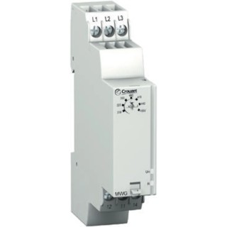 Crouzet Monitoring Relay 3 Phase 183 to 528 V AC Monitor Range SPDT DIN Rail Mount 208V AC 480V AC 84873022