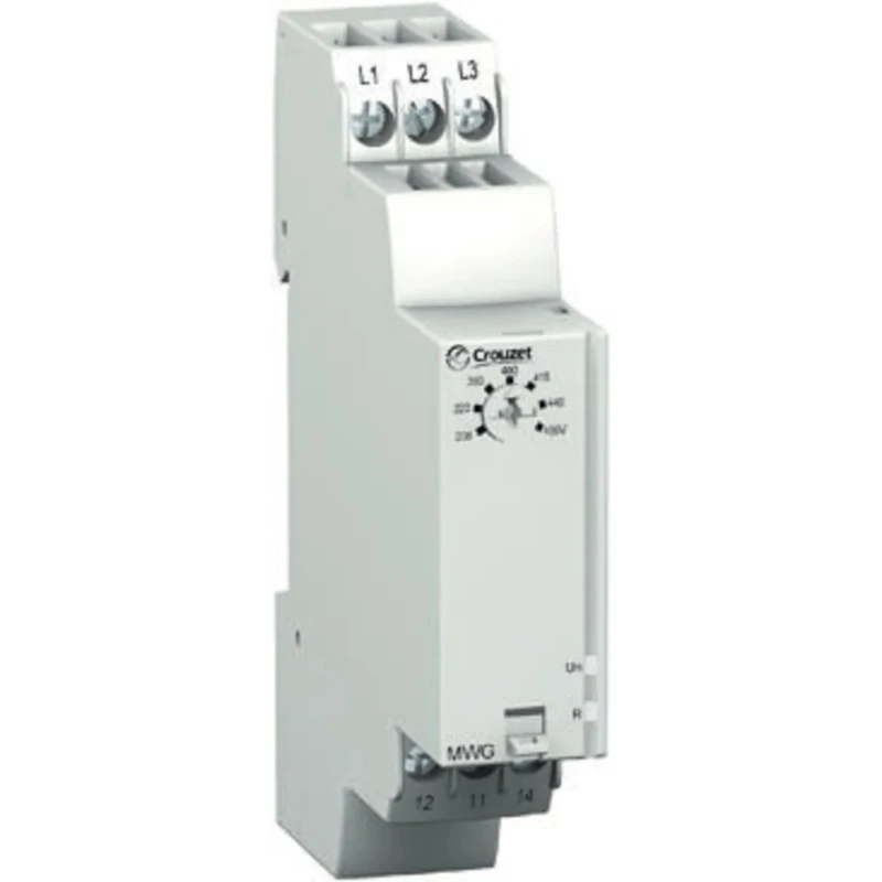Crouzet Monitoring Relay 3 Phase 183 to 528 V AC Monitor Range SPDT DIN Rail Mount 208V AC 480V AC 84873022