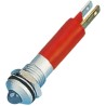 CML Innovative Technologies Red LED Panel Mount Indicator 8 mm, Solder Tab Terminal, IP67, 12V AC 190A2350