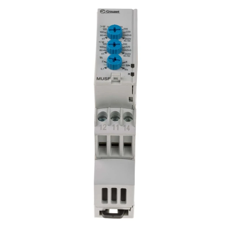 Crouzet Monitoring Relay, 1 Phase, SPDT Contact, DIN Rail Mount, 260V AC/DC Power Control MUSF Series 84872152