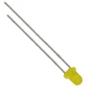 Broadcom 1.8 V Yellow LED 3 mm (T-1) Through Hole HLMP-1719