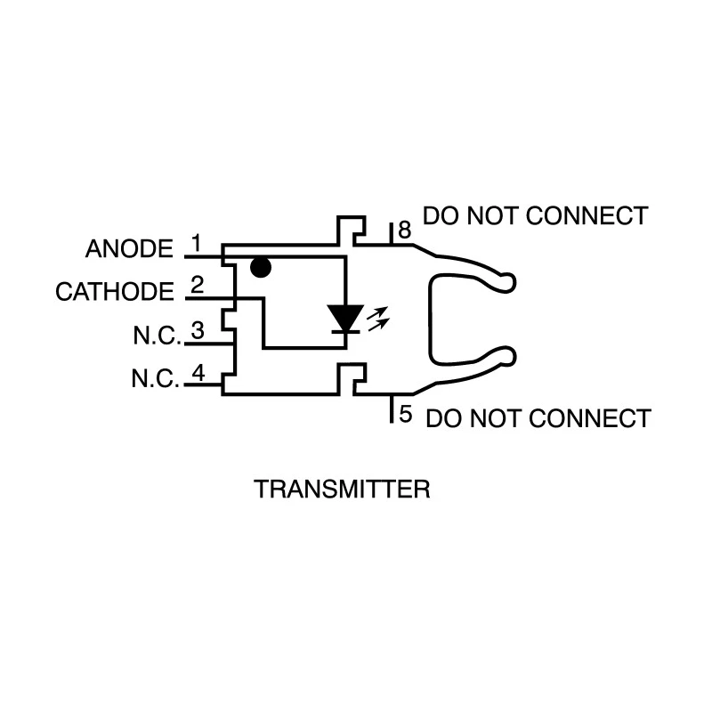 Broadcom Fibre Optic Transmitter Round Versatile Link Connector 660 nm 5 MBd 7.6 mm x 12.2 mm x 18.8 mm HFBR-1521Z