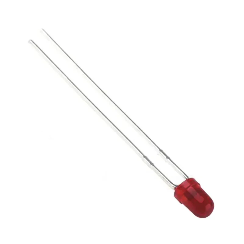 Broadcom 3 mm (T-1) Red LED Through Hole 1.9 V Forward Voltage 7 mA Current HLMP-1700