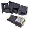 Telegartner UFP8 Series RJ45 Connector Male Cable Cat6a Unshielded Straight 1 Port 8 Way RJ45