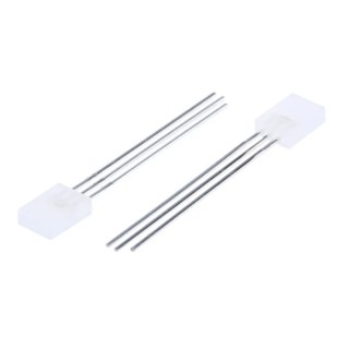 Broadcom Bi-colour Green, Red Rectangular Through Hole LED 2.2 V 50mA HLMP-0800