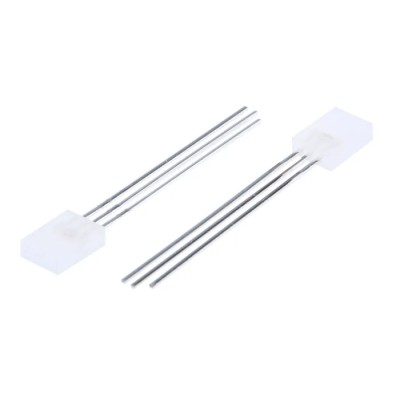 Broadcom Bi-colour Green, Red Rectangular Through Hole LED 2.2 V 50mA HLMP-0800