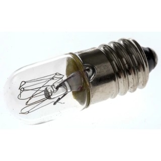 RS PRO Indicator Light Clear E10 Base 230V 13mA 1000h Lifespan 10mm Diameter 28mm Length 339-3260