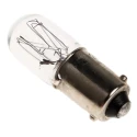 RS PRO BA9S Indicator Light Clear Incandescent Lamp 230V 13mA 1000h BA9S
