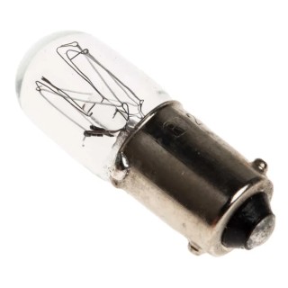 RS PRO BA9S Indicator Light Clear Incandescent Lamp 230V 13mA 1000h BA9S