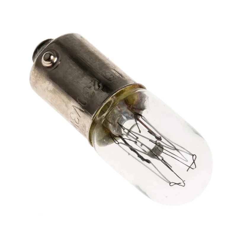 RS PRO BA9S Indicator Light Clear Incandescent Lamp 230V 13mA 1000h BA9S
