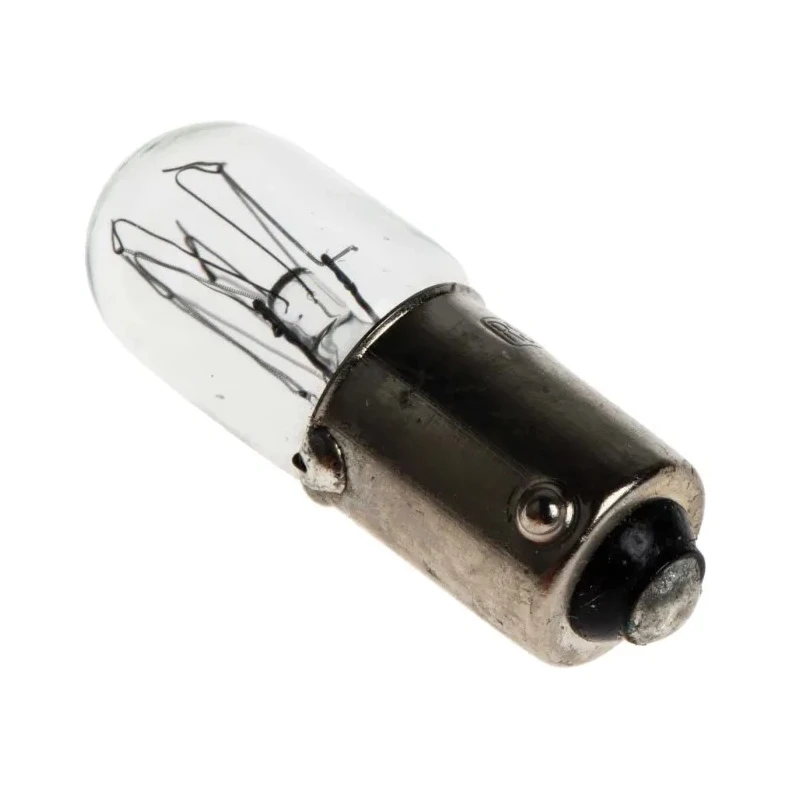 RS PRO BA9S Clear Indicator Light T3 1/4 240V 13mA 3.8 lm 1000h BA9S Base BA9S