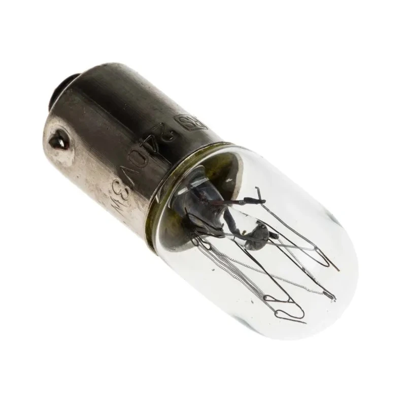 RS PRO BA9S Clear Indicator Light T3 1/4 240V 13mA 3.8 lm 1000h BA9S Base BA9S