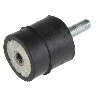 RS PRO M6 Anti-Vibration Mount Male to Female Bobbin with 37.62 kg Compression, 25 mm Outside Diameter, 25 mm Height 171-2597