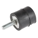 RS PRO M6 Anti-Vibration Mount Male to Female Bobbin with 37.62 kg Compression, 25 mm Outside Diameter, 25 mm Height 171-2597