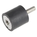 RS PRO M8 Anti-Vibration Mount Male to Female Bobbin Natural Rubber 60 Shore A 54.56 kg Compression 30 mm OD 30 mm H 171-2601