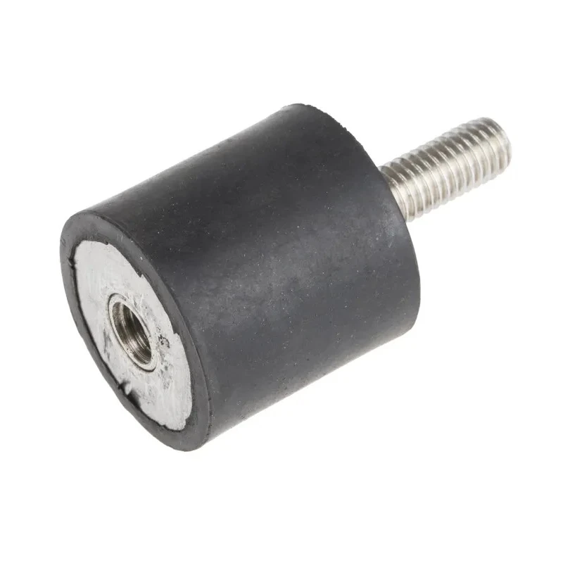 RS PRO M8 Anti-Vibration Mount Male to Female Bobbin Natural Rubber 60 Shore A 54.56 kg Compression 30 mm OD 30 mm H 171-2601