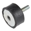 RS PRO Anti-Vibration Mount Male to Female Bobbin M6 Thread, Cylindrical Natural Rubber 30 mm OD 15 mm H 171-2599