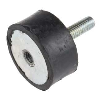 RS PRO Anti-Vibration Mount Male to Female Bobbin M6 Thread, Cylindrical Natural Rubber 30 mm OD 15 mm H 171-2599