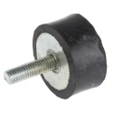RS PRO Anti-Vibration Mount Male to Female Bobbin M6 Thread, Cylindrical Natural Rubber 30 mm OD 15 mm H 171-2599