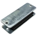 RS PRO Rectangular Anti-Vibration Mount Sandwich with 450 kg Compression Load, 168 mm Outside Diameter, 43 mm 171-2647
