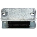 RS PRO Rectangular Anti-Vibration Mount, Sandwich Type, 280 kg Compression Load, 108 mm OD, 43 mm Height 171-2646