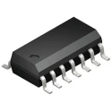 Toshiba 4-Channel Non-Inverting Schmitt Trigger Input 3 State Quad Bus Buffer SOIC 14-Pin 2V to 6V 74HC125D