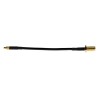 LPRS Coaxial Cable MMCX Male Straight to SMA Female Straight Bulkhead, 100 mm 50 Ω LPRS-MMCX-S-M-100-SMA-S-F-B