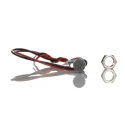 RS Pro White Panel Mount Indicator IP67 Flush Bezel Silver, 6mm Mount Hole, 1.8V & 3.3V DC, 20mA, Lead Wire 171-3774