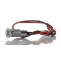 RS Pro White Panel Mount Indicator IP67 Flush Bezel Silver, 6mm Mount Hole, 1.8V & 3.3V DC, 20mA, Lead Wire 171-3774