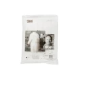 3M White Unisex Disposable Visitor Coat XL Polypropylene Zipper Closure 4400WXL