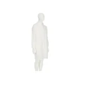 3M White Unisex Disposable Visitor Coat XL Polypropylene Zipper Closure 4400WXL