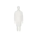 3M White Unisex Disposable Visitor Coat XL Polypropylene Zipper Closure 4400WXL