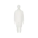 3M White Polypropylene Unisex Visitor Coat, Size 2XL with Zipper Closure 4400W2XL