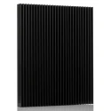 RS PRO Aluminium Universal Rectangular Heatsink 0.58K/W Black Anodised 25mm x 250mm x 200mm 264-686