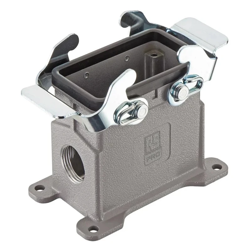RS PRO Heavy Duty Power Connector Housing Surface Mount Die Cast Aluminium IP65 M25 Thread 2 Lever 10B 171-5704