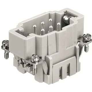 RS PRO Heavy Duty Power Connector Insert 16A Male 6 Contacts 500-600V Panel Mount IP65 171-5727
