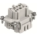 RS PRO Heavy Duty Power Connector Insert 16A Female 6 Contacts Panel Mount IP65 500-600V 171-5728