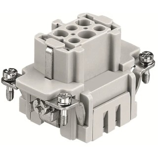 RS PRO Heavy Duty Power Connector Insert 16A Female 6 Contacts Panel Mount IP65 500-600V 171-5728